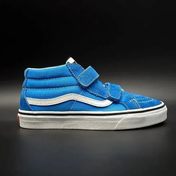 Vans Old Skool V Retro Court Blue White Unisex Sneakers 507698 Kid's Size 3.0 - Picture 6 of 12
